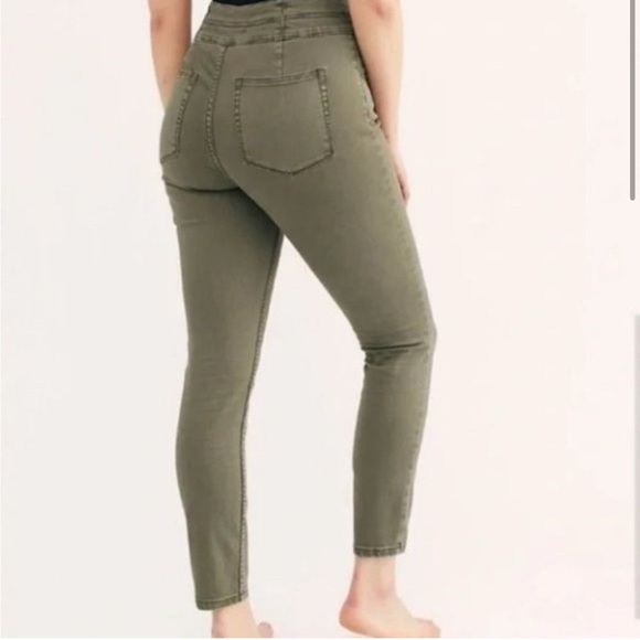 Free People Plus CRVY Lace Up Skinny Jeans - Picture 2 of 6